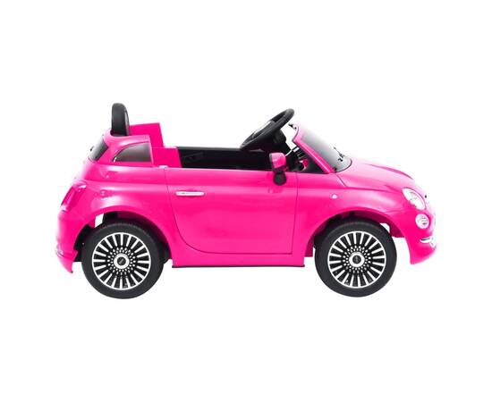 Mașină electrică pentru copii fiat 500, roz, 3 image