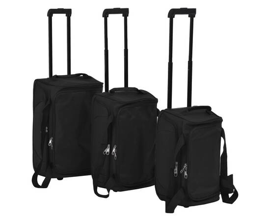 Set de valize, 3 piese, negru