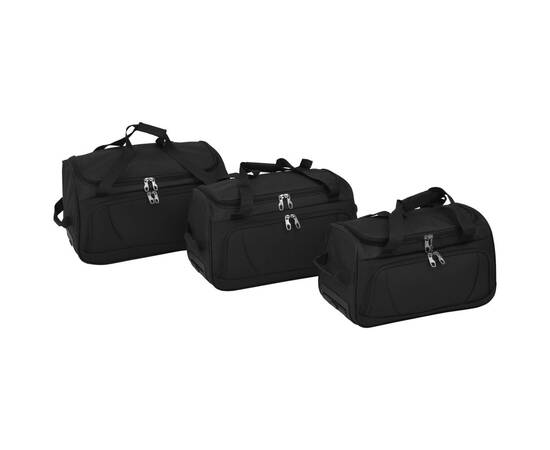 Set de valize, 3 piese, negru, 3 image