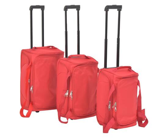 Set de valize, 3 piese, roșu