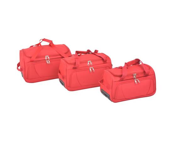 Set de valize, 3 piese, roșu, 3 image