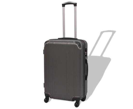 Set de valize cu carcasă tare, antracit, 4 buc., 2 image