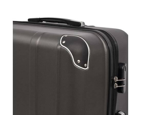Set de valize cu carcasă tare, antracit, 4 buc., 4 image