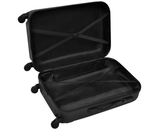 Set valize rigide negre, 3 buc., 5 image