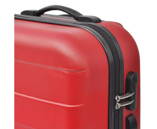 Set valize rigide roșii, 3 buc., 4 image
