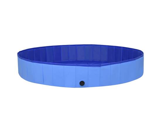 Piscină pentru câini pliabilă, albastru, 300 x 40 cm, pvc, 4 image