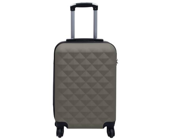 Set de valize cu carcasă rigidă, 2 piese, antracit, abs, 6 image