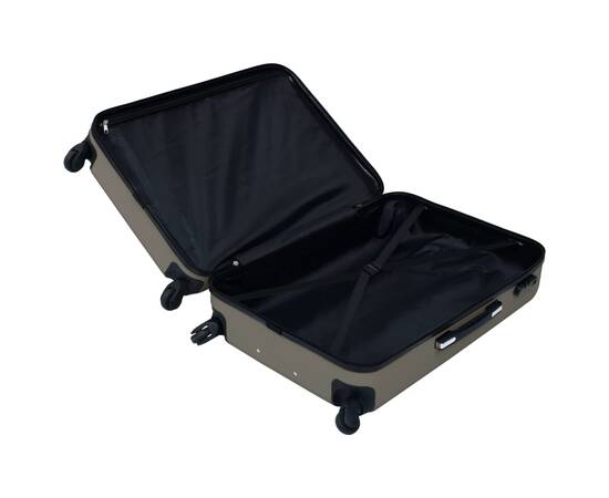 Set de valize cu carcasă rigidă, 2 piese, antracit, abs, 10 image