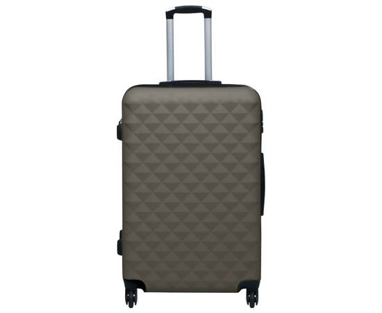 Set de valize cu carcasă rigidă, 2 piese, antracit, abs, 2 image