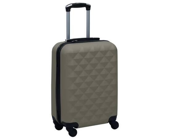 Set de valize cu carcasă rigidă, 2 piese, antracit, abs, 7 image