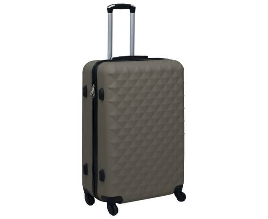 Set de valize cu carcasă rigidă, 2 piese, antracit, abs, 3 image