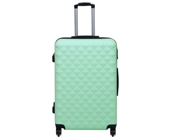 Set de valize cu carcasă rigidă, 2 piese, verde mentă, abs, 2 image
