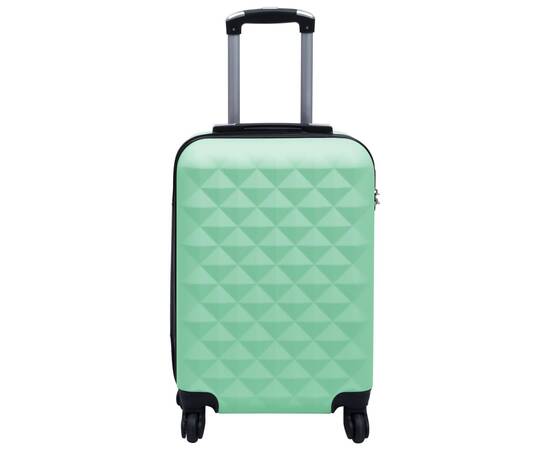 Set de valize cu carcasă rigidă, 2 piese, verde mentă, abs, 6 image