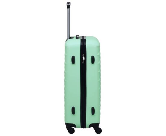 Set de valize cu carcasă rigidă, 3 piese, verde mentă, abs, 4 image