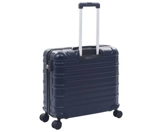 Set valiză carcasă rigidă, 2 buc., bleumarin, abs, 5 image