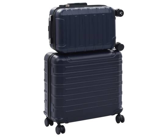 Set valiză carcasă rigidă, 2 buc., bleumarin, abs, 2 image