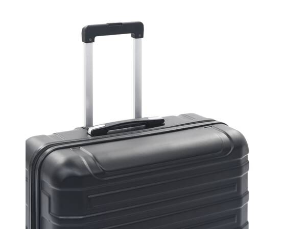 Set valiză carcasă rigidă, 2 buc., negru, abs, 8 image