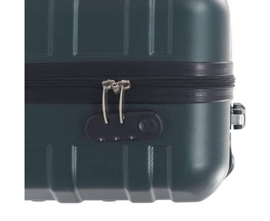 Set valize carcasă rigidă, 2 buc., verde, abs, 9 image