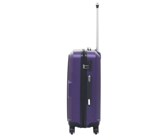 Set valize carcasă rigidă, 3 buc., mov, abs, 5 image