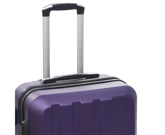 Set valize carcasă rigidă, 3 buc., mov, abs, 7 image