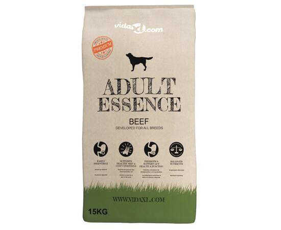 Hrană de câini uscată premium adult essence vită 15 kg, 5 image