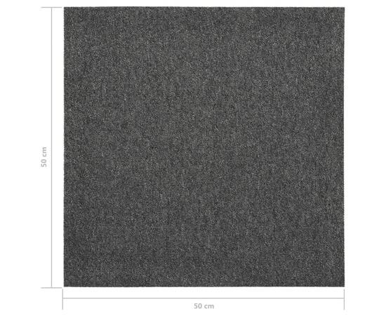 Plăci de pardoseală, 20 buc., antracit, 50 x 50 cm, 5 m², 7 image