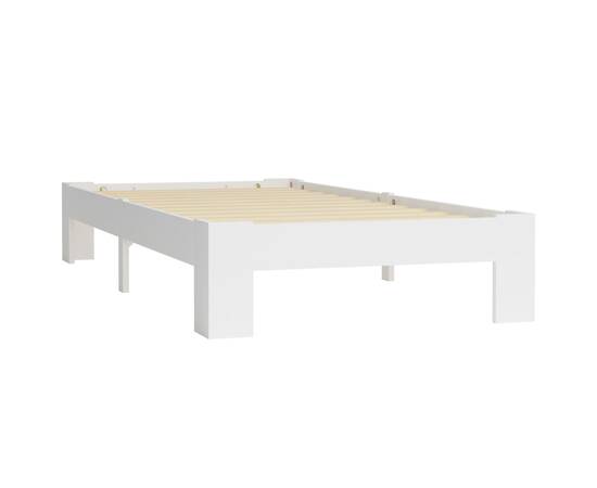 Cadru de pat, alb, 90 x 200 cm, lemn masiv de pin, 2 image