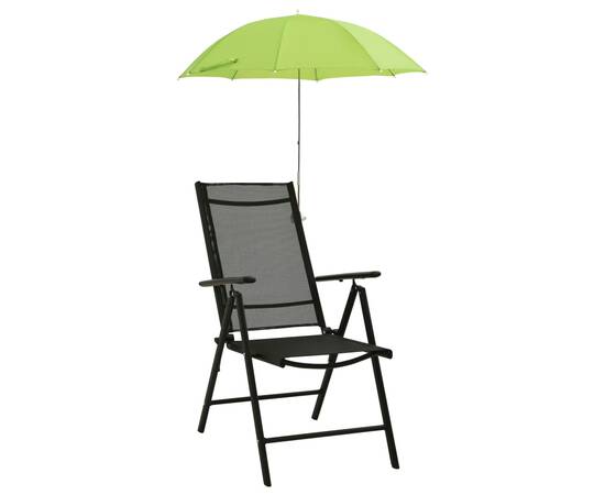 Umbrele pentru scaun de camping, 2 buc., verde, 105 cm