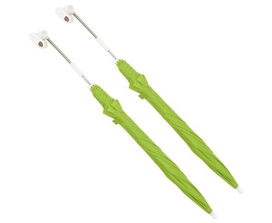 Umbrele pentru scaun de camping, 2 buc., verde, 105 cm, 2 image