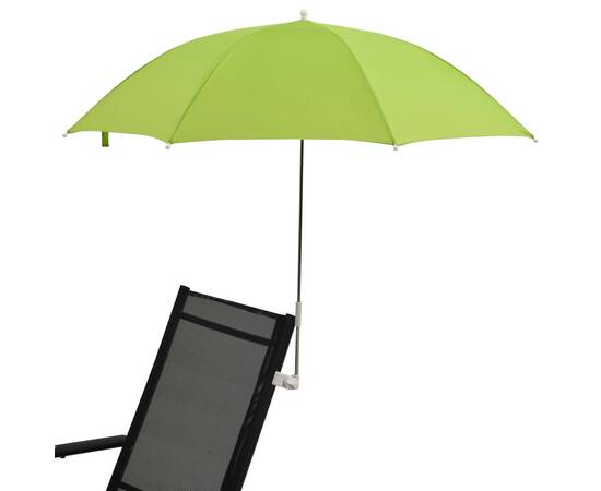 Umbrele pentru scaun de camping, 2 buc., verde, 105 cm, 4 image