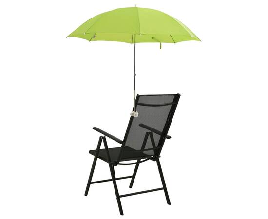 Umbrele pentru scaun de camping, 2 buc., verde, 105 cm, 3 image