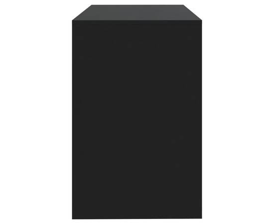 Birou, negru, 101x50x76,5 cm, pal, 6 image