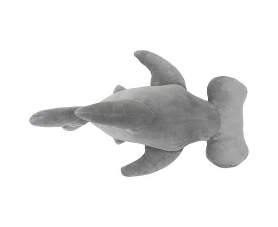 Jucărie de pluș rechin-ciocan, gri, 4 image