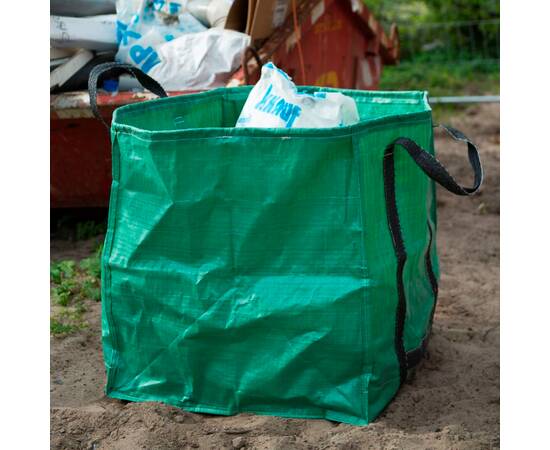 Nature sac de deșeuri pentru grădină, verde, 252 l, pătrat, 6072405, 5 image