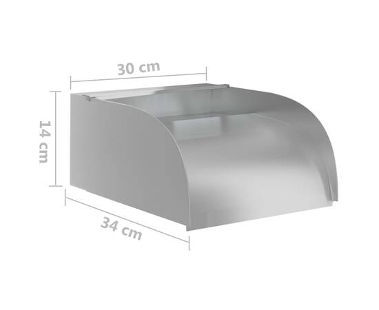 Cascadă cu led-uri, 30 x 34 x 14 cm, oțel inoxidabil 304, 8 image