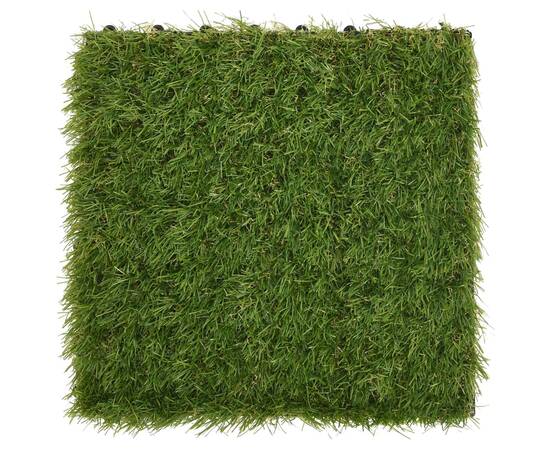 Plăci de iarbă artificială, 22 buc, verde, 30x30 cm, 6 image