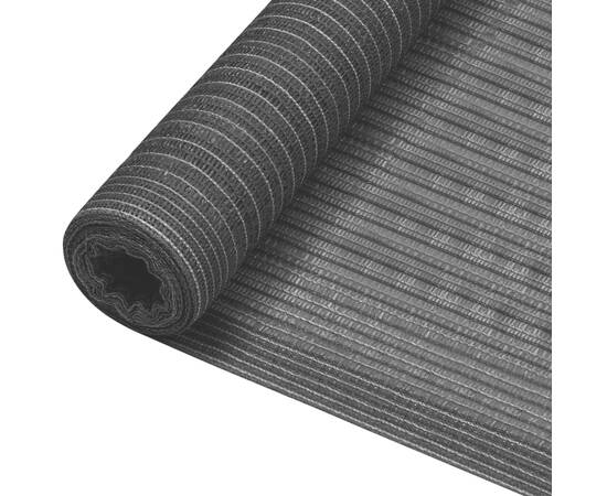 Plasă pentru intimitate, antracit, 2x25 m, hdpe, 150 g/m²