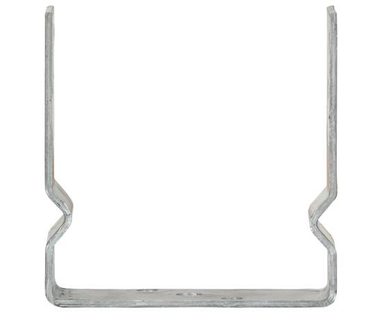 Ancore de gard, 6 buc., argintiu, 14x6x15 cm, oțel galvanizat, 3 image