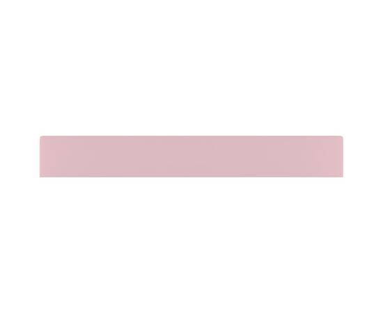 Chiuvetă baie lux orificiu robinet roz mat 60x46 cm ceramică, 4 image