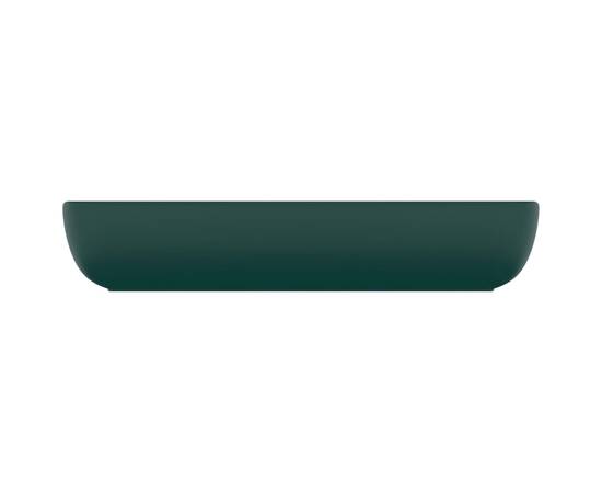 Chiuvetă dreptunghiulară de lux verde închis 71x38 cm ceramică, 4 image