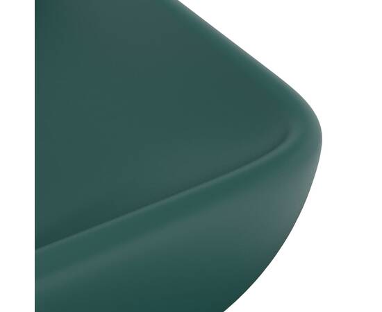 Chiuvetă dreptunghiulară de lux verde închis 71x38 cm ceramică, 5 image