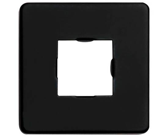 Braț suport de duș, pătrat, negru, 40 cm, oțel inoxidabil 201, 5 image