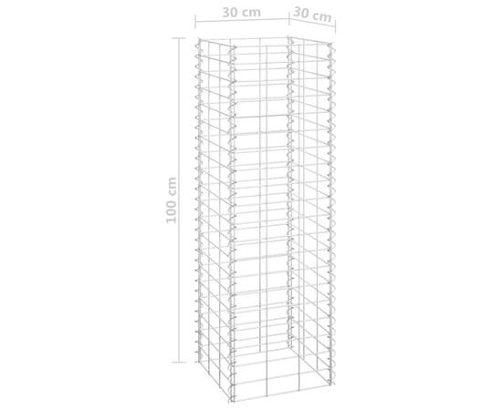 Straturi înălțate gabioane 16 buc 30x30x50/100/150/200 cm fier, 7 image