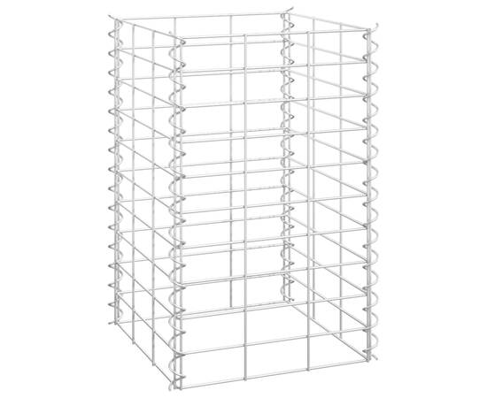 Straturi înălțate gabion, 3 buc., 30x30x50 cm, fier, 3 image