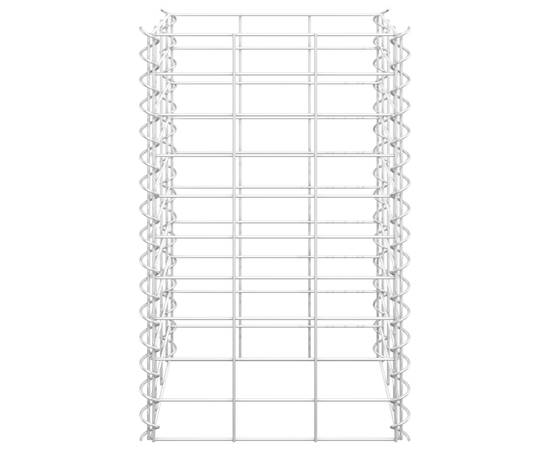 Straturi înălțate gabion, 3 buc., 30x30x50 cm, fier, 4 image