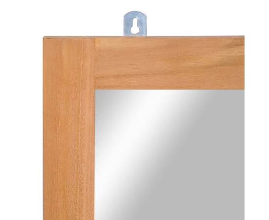 Oglindă de perete, 50 x 70 cm, lemn masiv de tec, 5 image