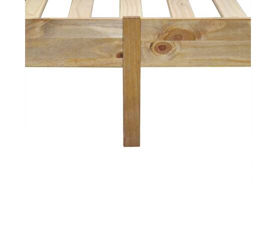 Pat cu saltea, 160 x 200 cm, lemn de pin mexican gama corona, 6 image