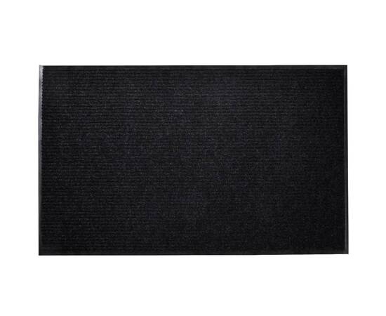 Covoraș intrare pvc negru 90 x 60 cm