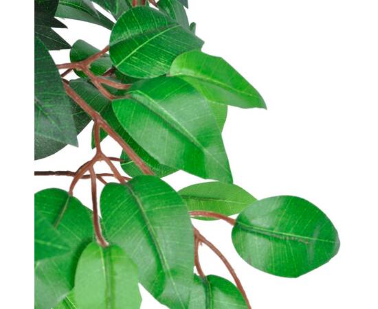 Ficus artificial cu aspect natural și ghiveci, 110 cm, 2 image
