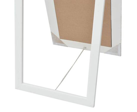 Oglindă în stil baroc independentă, alb, 160 x 40 cm, 6 image